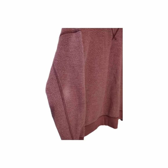 American Eagle Women's Reverse Fleece Crewneck Sweatshirt Rose Colored Size M - Picture 3 of 7